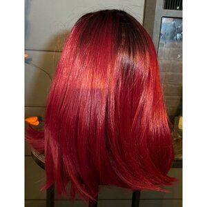 NEW Pink Ombré Straight Bob Wig with Cap